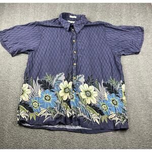 Men's Ron Chereskin Hawaiian Rayon Shirt‎ Size XL